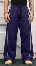 Purple Retro Baggy Track Pants